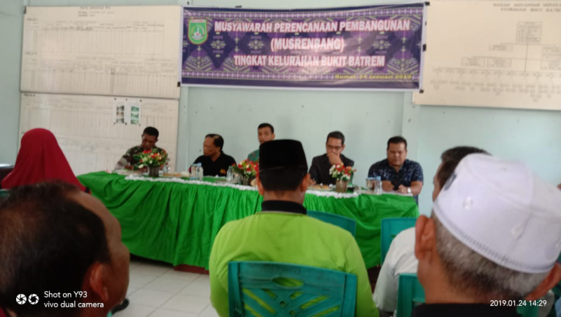 Babinsa Hadiri Musrenbang Kelurahan Bukit Batrem