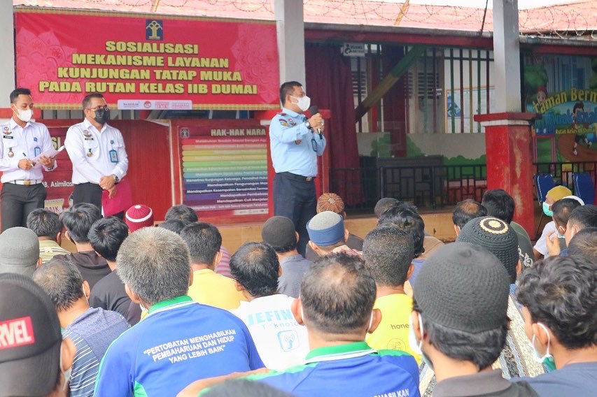 Akhirnya, Rutan Dumai Kembali Membuka Kunjungan Tatap Muka Untuk WBP dan Keluarga
