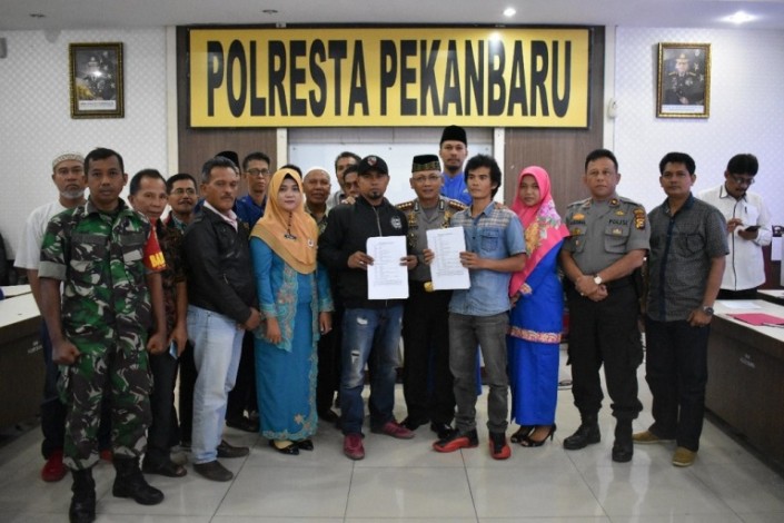Dua Kelompok Tawuran di Jembatan Siak IV Berdamai