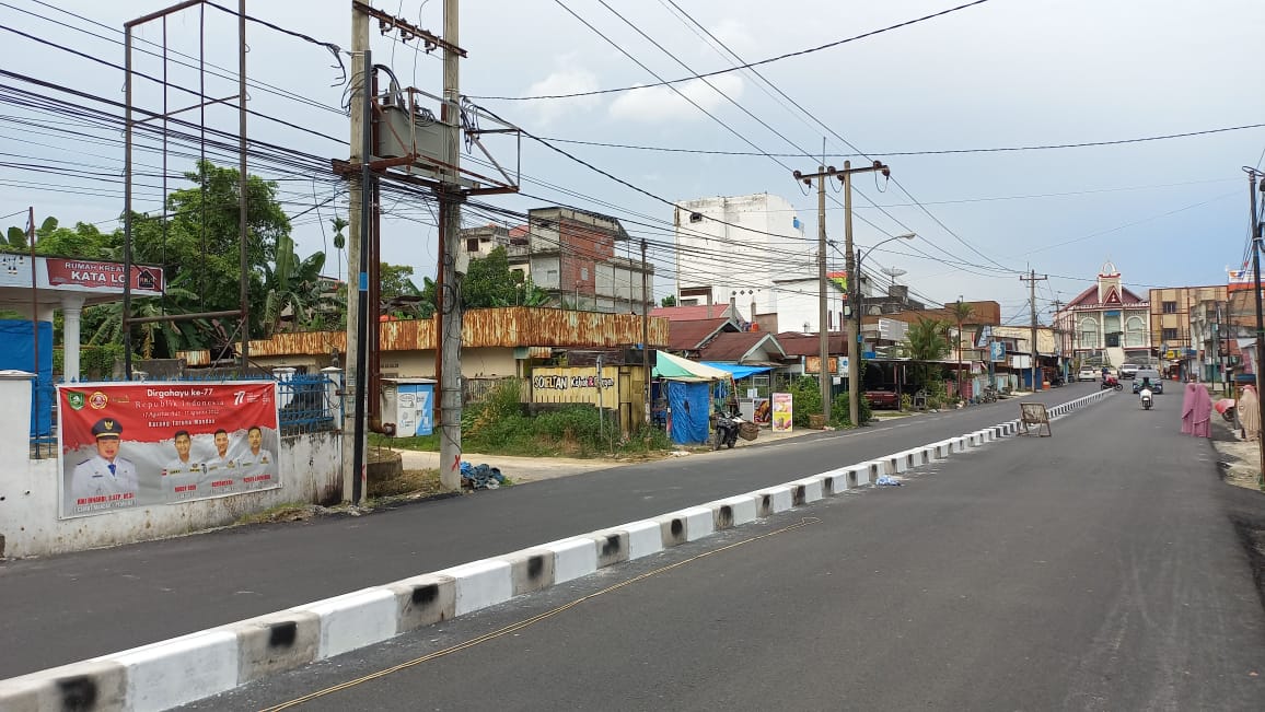 Pekerjaan Jalan Desa Harapan Duri Sudah Capai 90 %