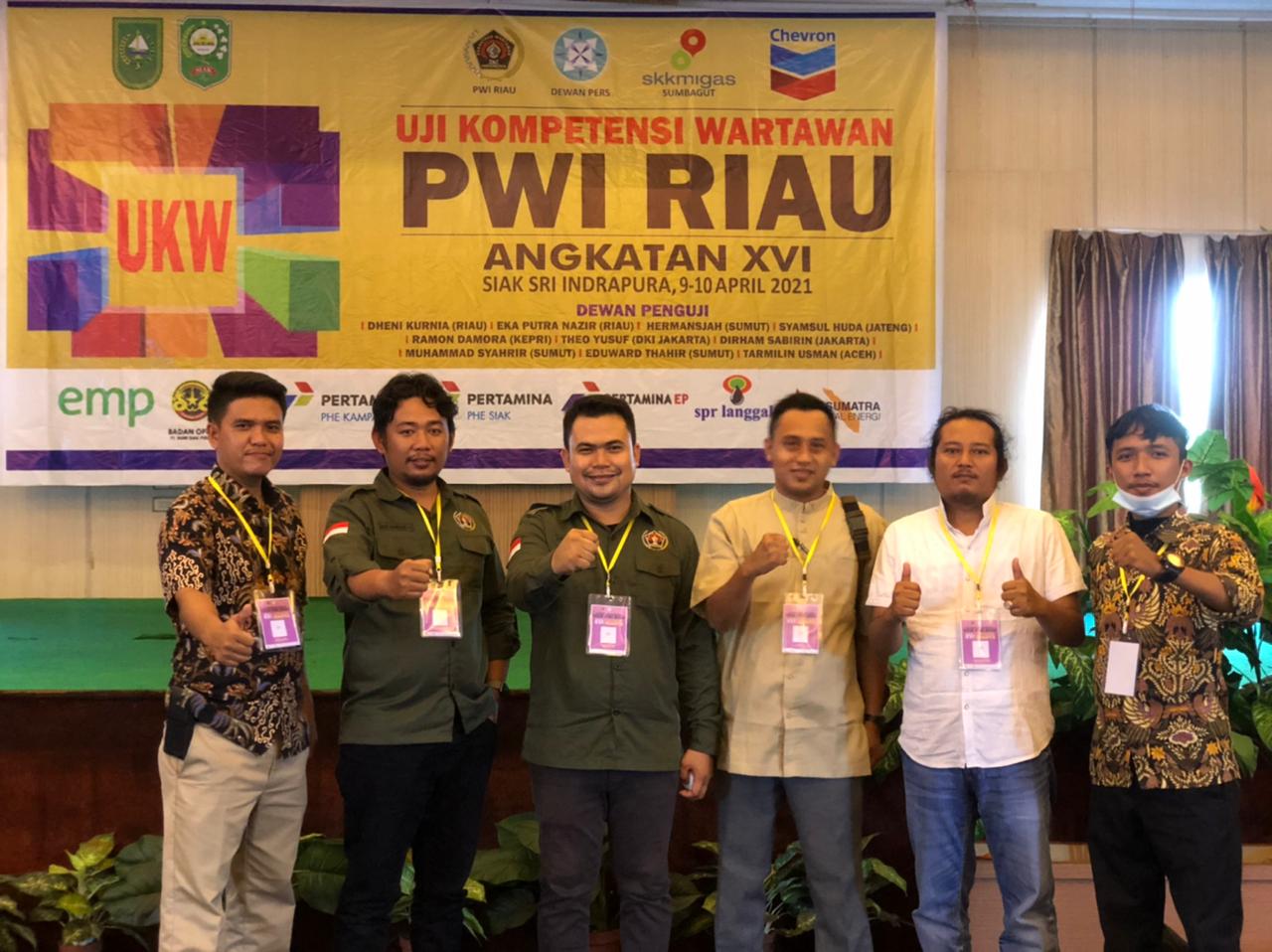 Enam Wartawan dari PWI Inhil Dinyatakan Berkompeten