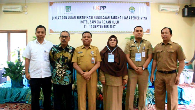 75 Peserta di Rohul Ikuti Diklat dan Ujian Sertifikasi Pengadaan Barang dan Jasa