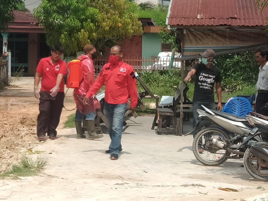 PAC PDI-P Dumai Kota Semprot Pemukiman Warga