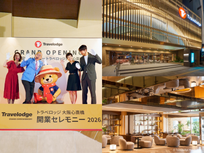 Travelodge Osaka Shinsaibashi Officially Opens, Marking a New Chapter for Travelodge Hotels Asia in Japan