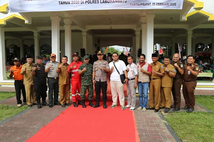 Forkopimda Kabupaten Labuhanbatu Apel Kesiapsiaga'an Bencana Karhutla