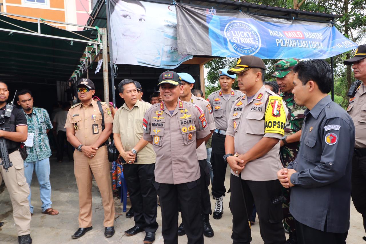 Kapolda Kepri Tinjau PSU di TPS 014 Pinang Kencana, Tanjungpinang
