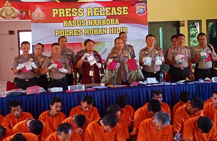 Polres Rohil Selamatkan 10.183 Jiwa dari Narkoba