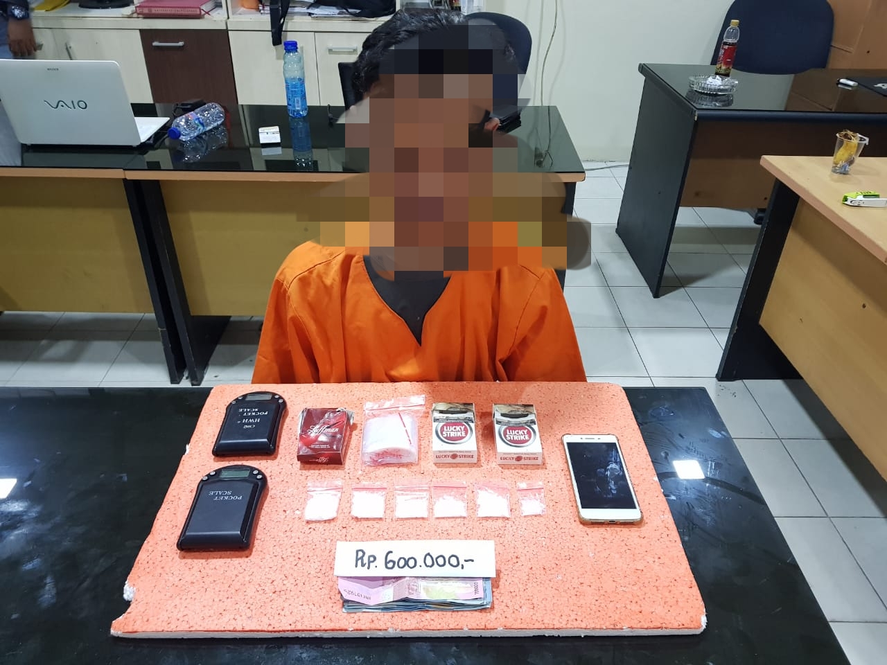 Polres Inhil Sita 20,46 Gram Sabu