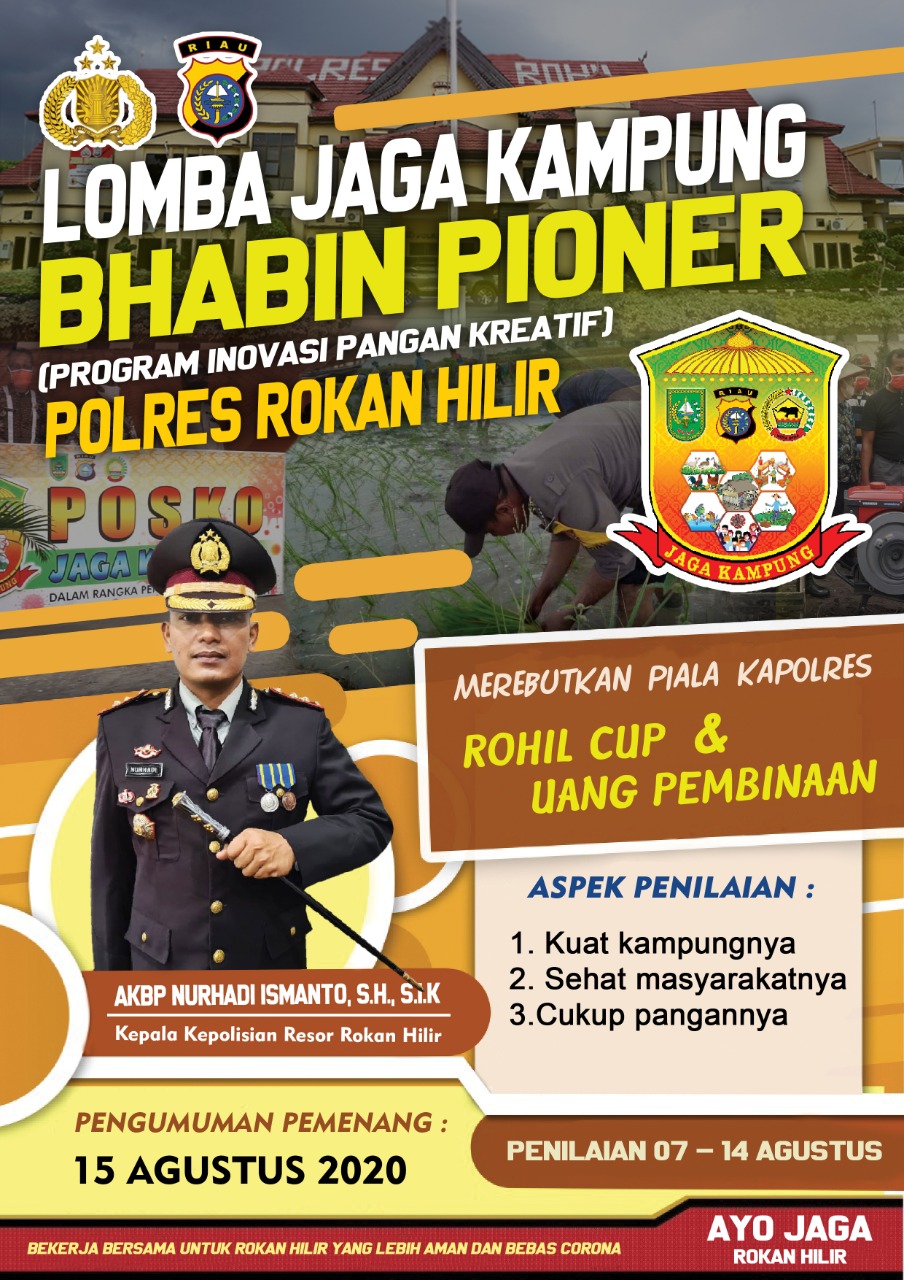 Polres Rohil Gelar Lomba Bhabin Pioner Program Ketahanan Pangan Dan Jaga Kampung