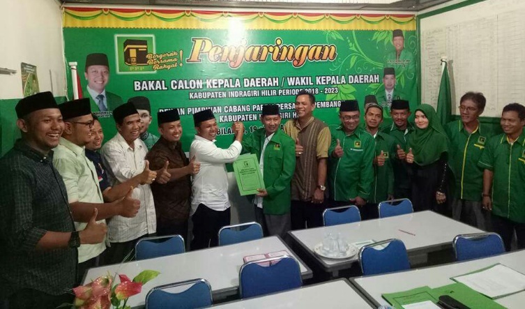 Balon Bupati Inhil Abdul Wahid Daftarkan Diri di PPP