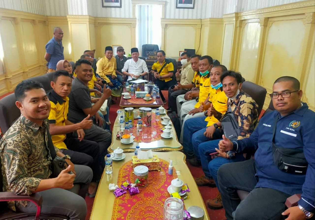 Bupati Afrizal Sintong Terima Kunjungan Komunitas Wartawan Cinta Indonesia Rohil