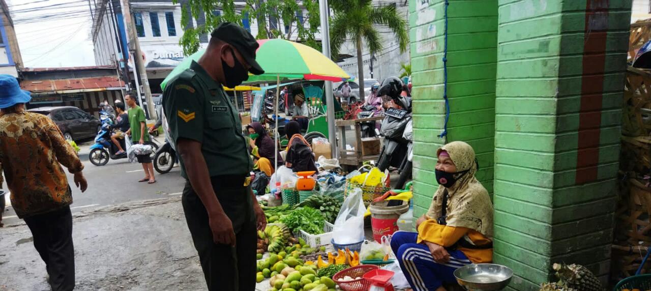 Sertu Abu Kasim Laksanakan Sosialisasi Pencegahan Covid-19