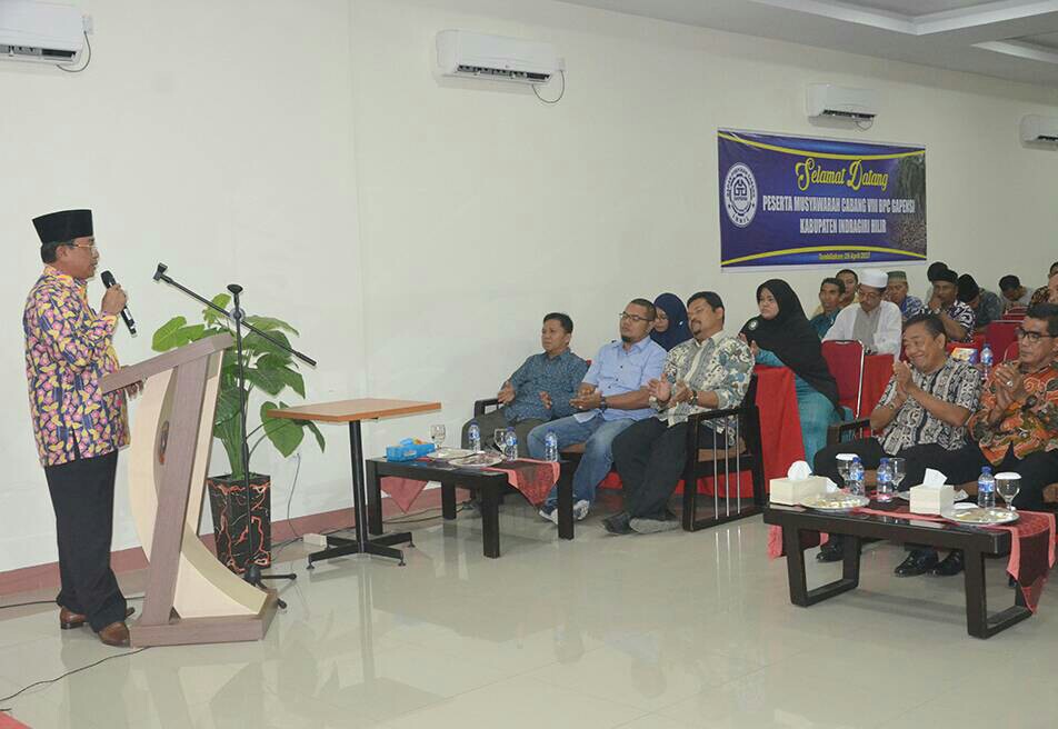 Bupati Wardan Hadiri Pelantikan BPC Gapensi Inhil Masa Bhakti 2017-2022