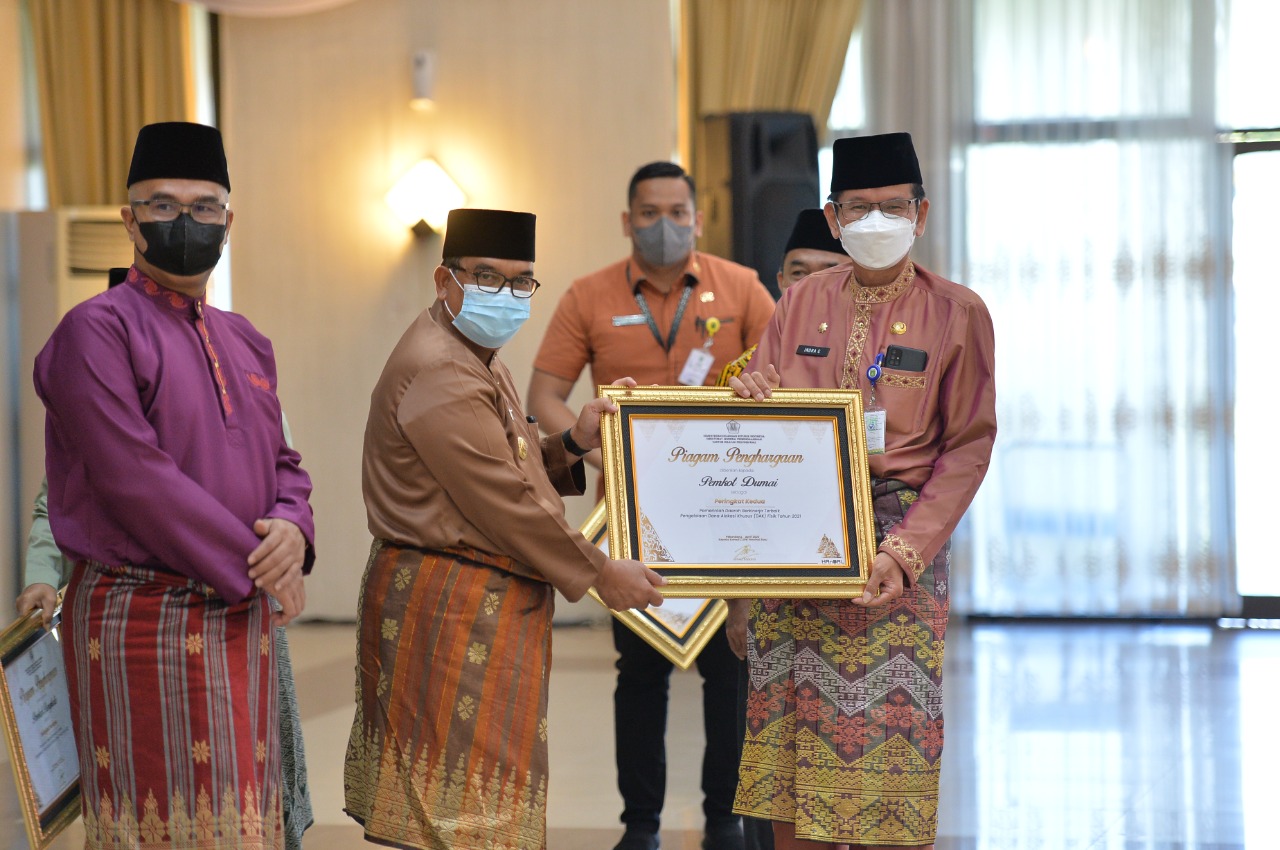 Pemko Dumai Terbaik Kedua Pengelolaan DAK Fisik Tahun 2021