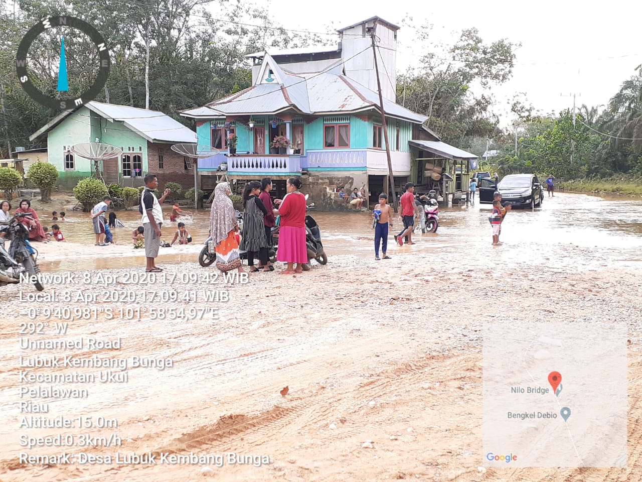 Sungai Nilo dan Air Hitam Surut, Aktifitas Warga Mulai Normal
