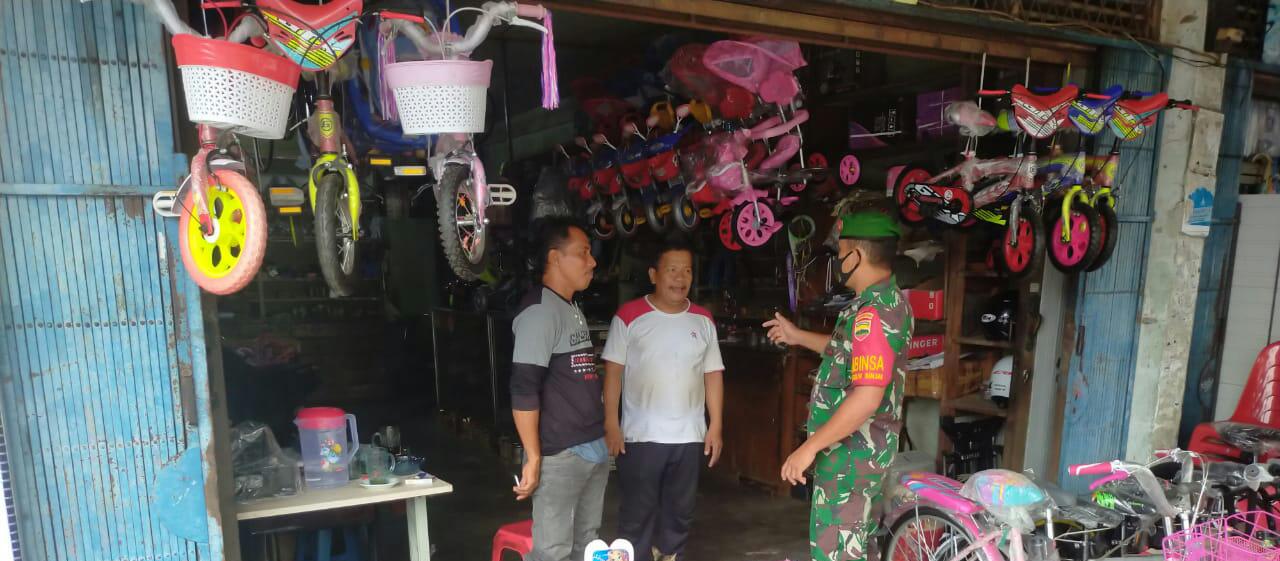 Dapat Tanggapan Yang Positif, Sertu Arjuna Endar Laksanakan Sosialisasi Pencegahan Covid-19