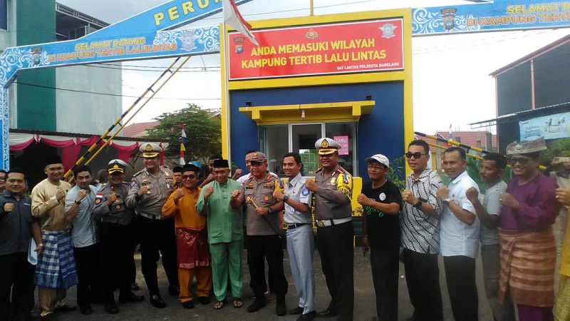 Tiban Mas Diresmikan jadi Kampung Tertib Lalulintas