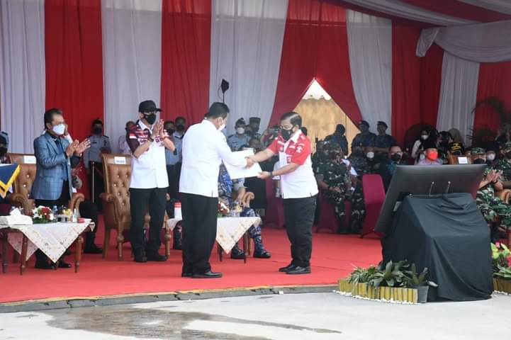 Menkumham Yasona Laoli Hadiri Peringatan Hari Bhakti Imigrasi ke 72 di Kepri