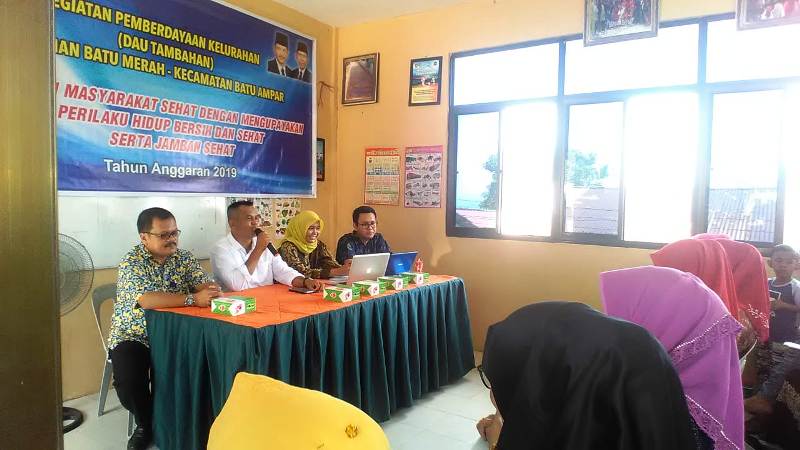 Lurah Batu Merah Batam Gelar Sosialisasi Kesehatan