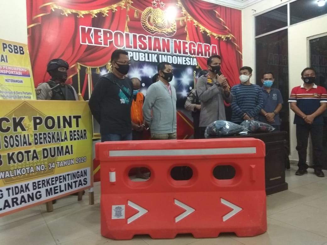 Polres Dumai Amankan Dua Terduga Provokator Penolakan PSBB
