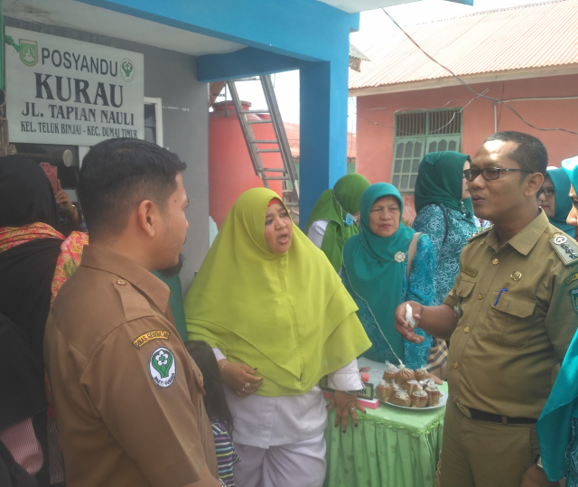 Camat Dumai Timur Tinjau Posyandu di Wilayahnya