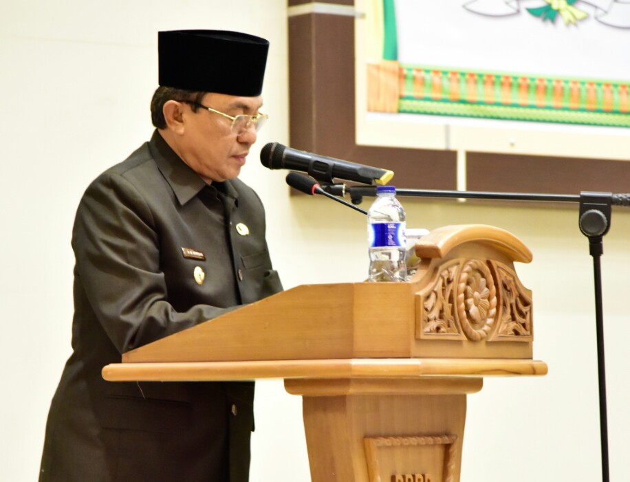 Wardan Sampaikan LKPJ Bupati Inhil Tahun Anggaran 2016