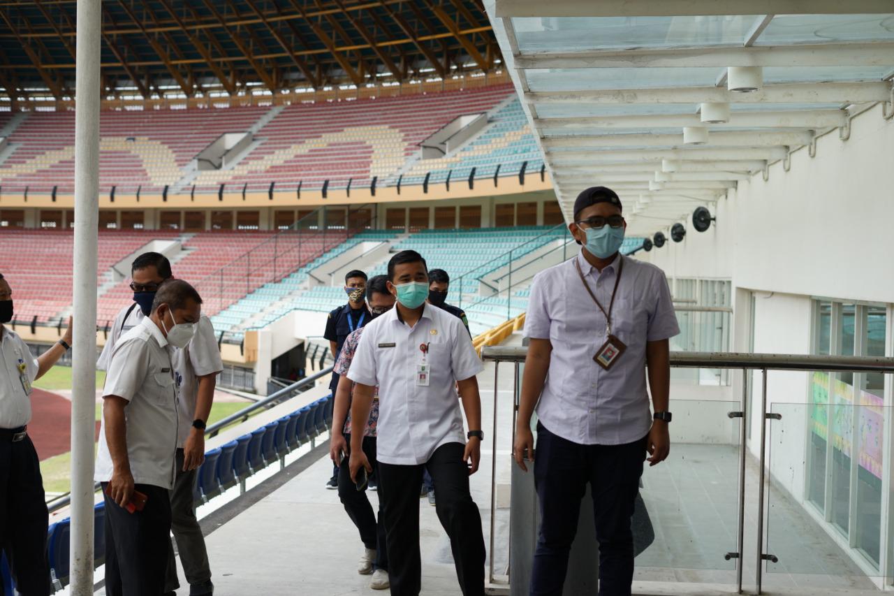 Kunker ke Riau, Setkab RI Tinjau Venue Eks PON XVIII Riau