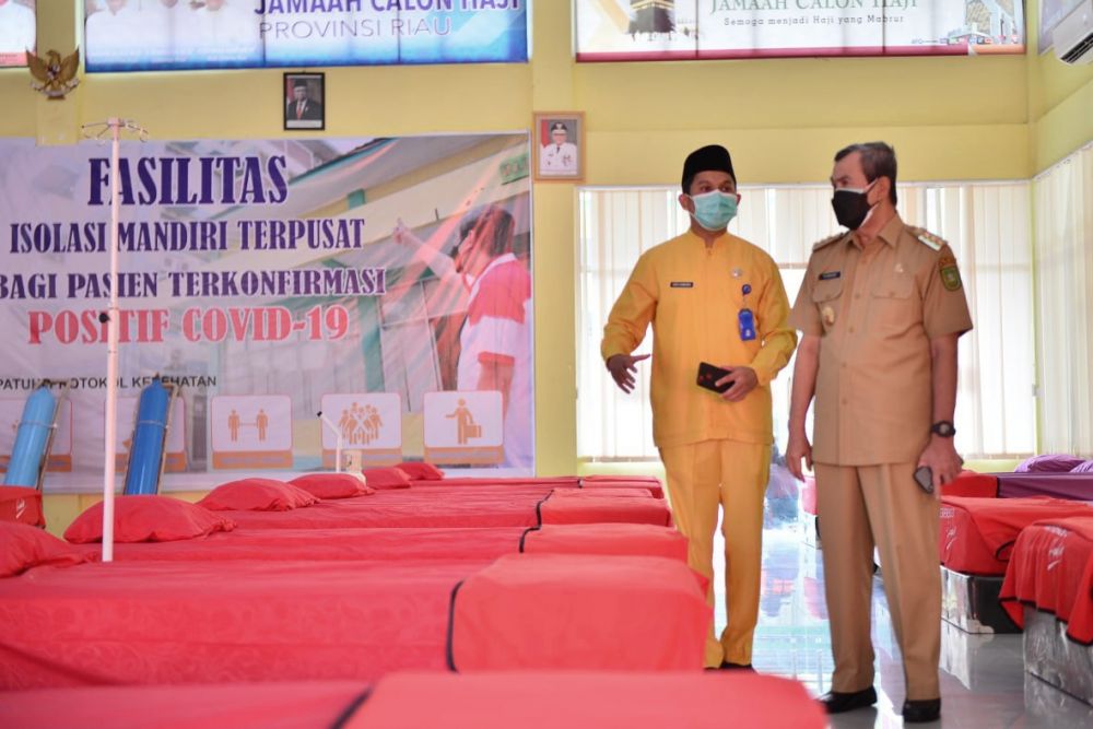 Tingkat Keterisian Tempat Tidur Pasien COVID-19 di Riau Menurun