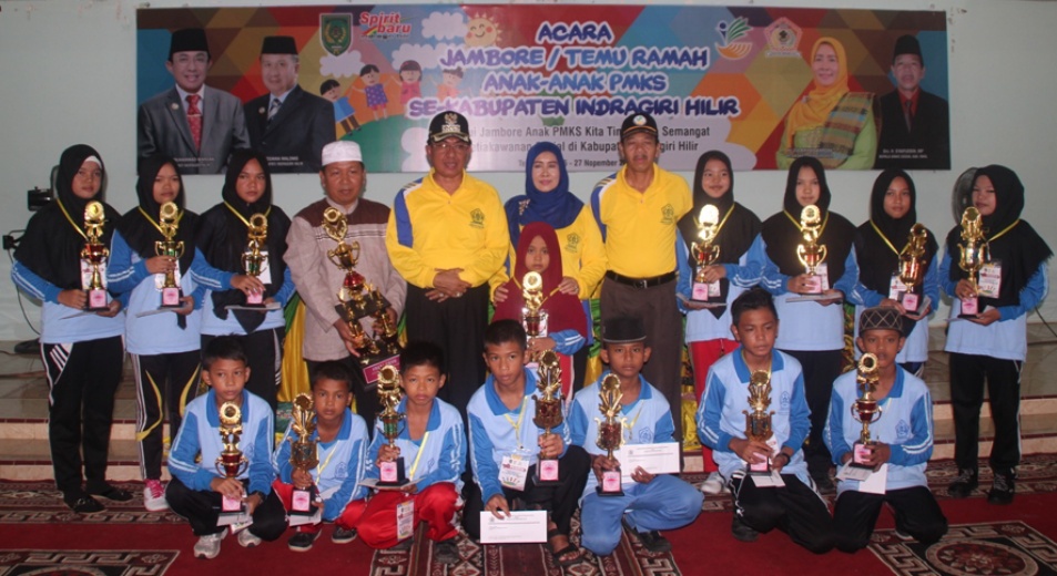 Bupati Inhil Tutup Pelaksanaan Jambore atau Temu Ramah Anak PMKS Se-Inhil Tahun 2017