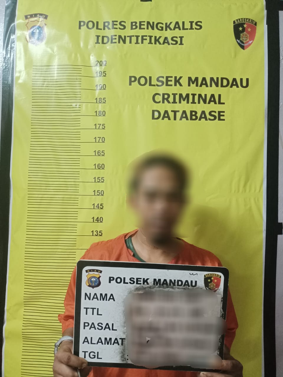 Setubuhi Anak Tiri, Seorang Pria Ditahan Reskrim Polsek Mandau