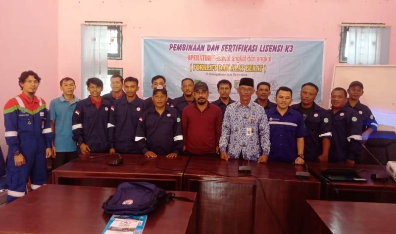 Disnakertrans Dumai Gelar Pelatihan Pembinaan Sertifikasi dan Lisensi K3