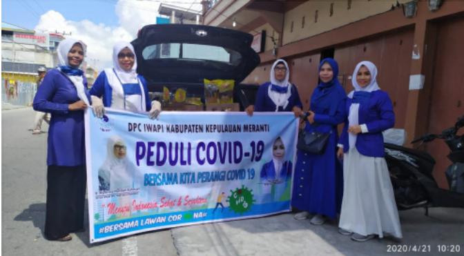 IWAPI Kabupaten Kepulauan Meranti Bagikan Paket Sembako