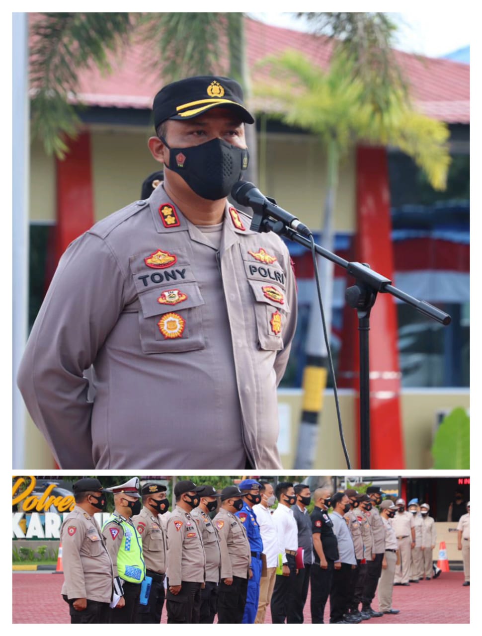 Kapolres Karimun berikan 4 Butir Penekanan kepada Personel dan Jajaran