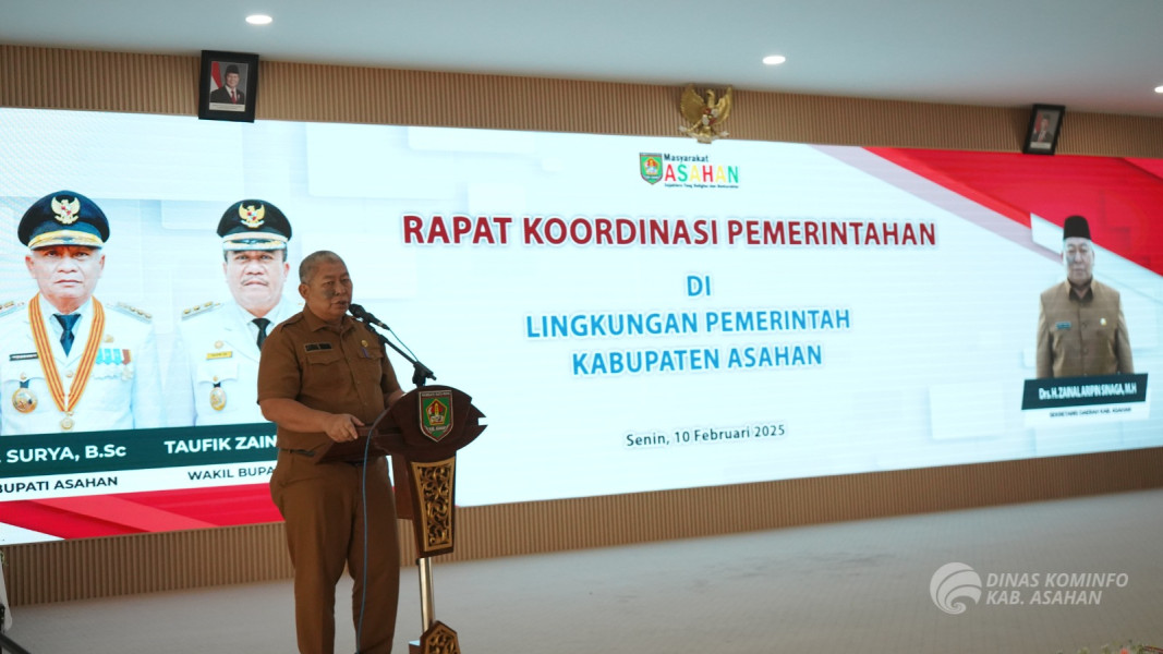 Bupati Asahan Pimpin Rakorpem Bulan Februari 2025