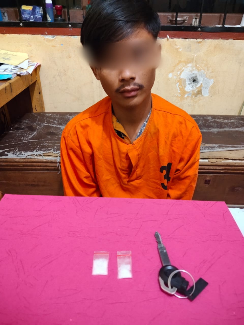 Jadi Kurir Narkoba Warga Muda Setia di Amankan Polisi