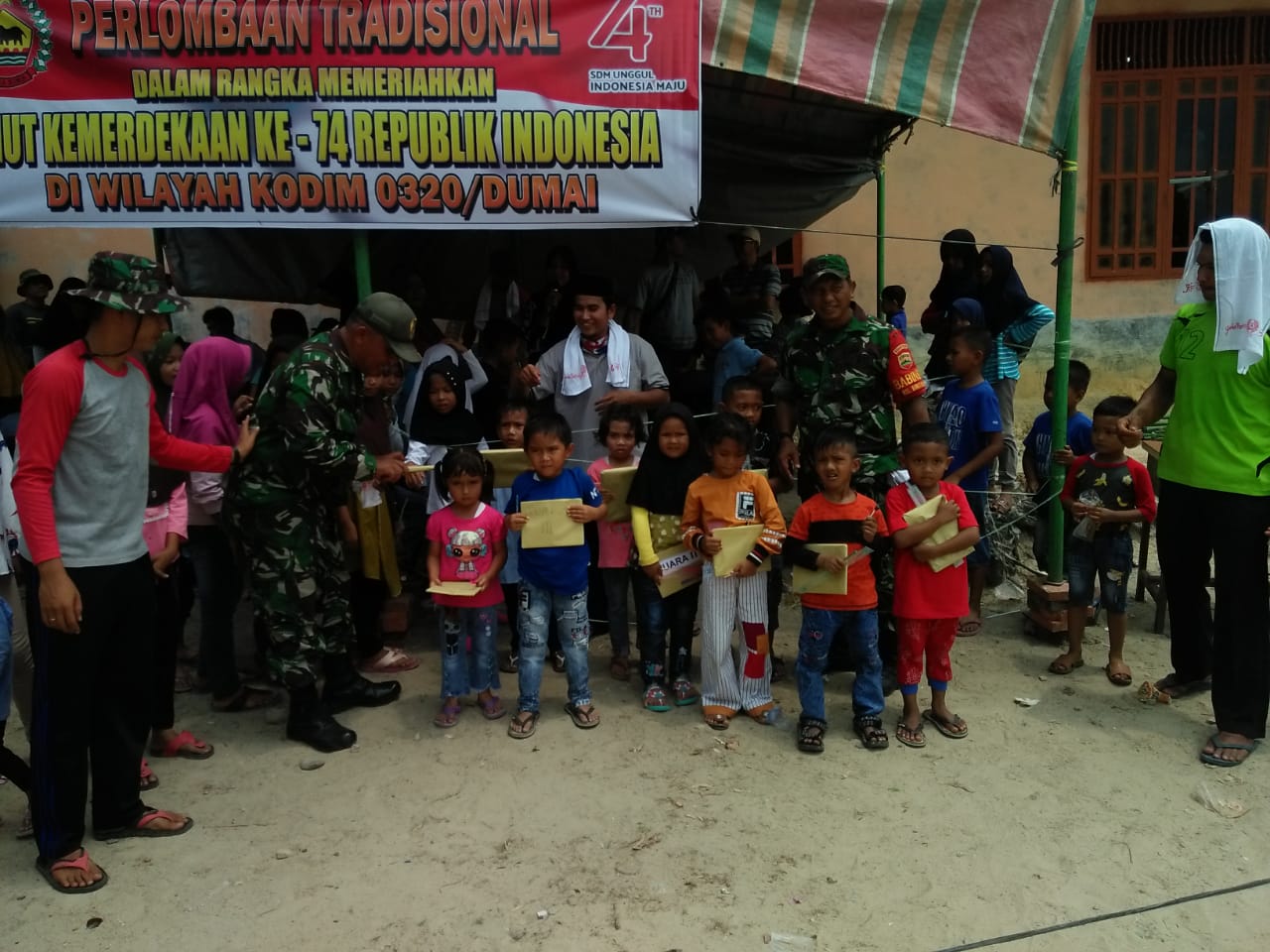 Kodim 0320/Dumai Gelar Berbagai Perlombaan Dalam Memeriahkan HUT RI ke 74