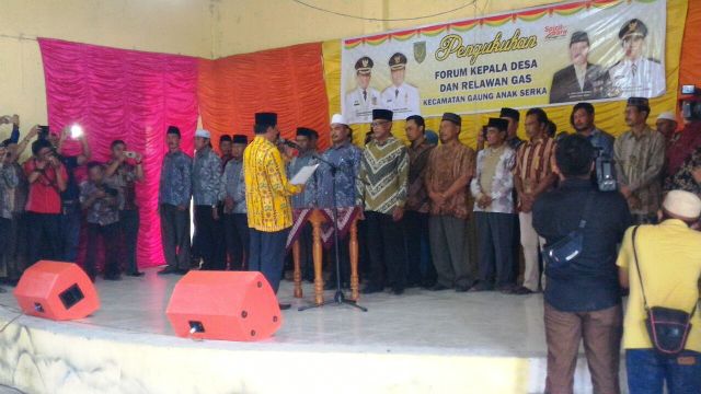 Bupati Wardan Kukuhkan Forum Kepala Desa dan Relawan GAS