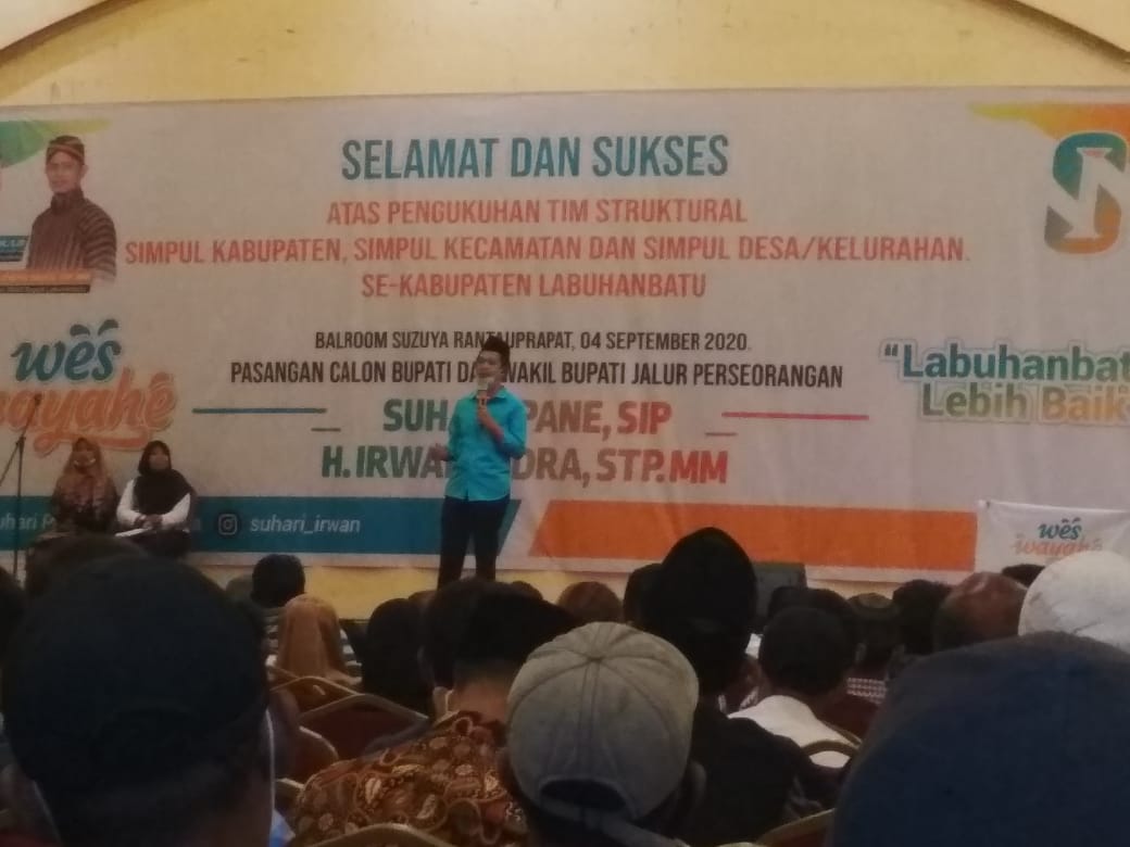 Bapaslon Suhari - Irwan Kukuhkan Tim Pemenangan Kabupaten, Kecamatan dan Desa