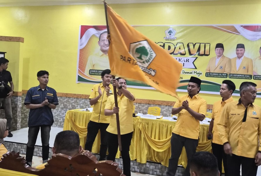 Edwar Randa Resmi Pimpin Golkar Dumai, Targetkan Tujuh Kursi di DPRD