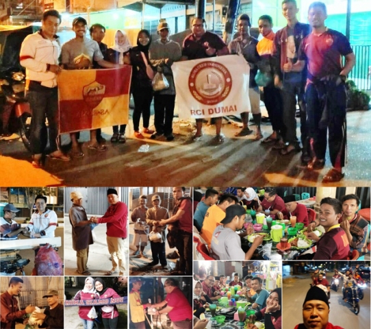 RCI Dumai Gelar Sahur On The Road dan Berbagi Makanan