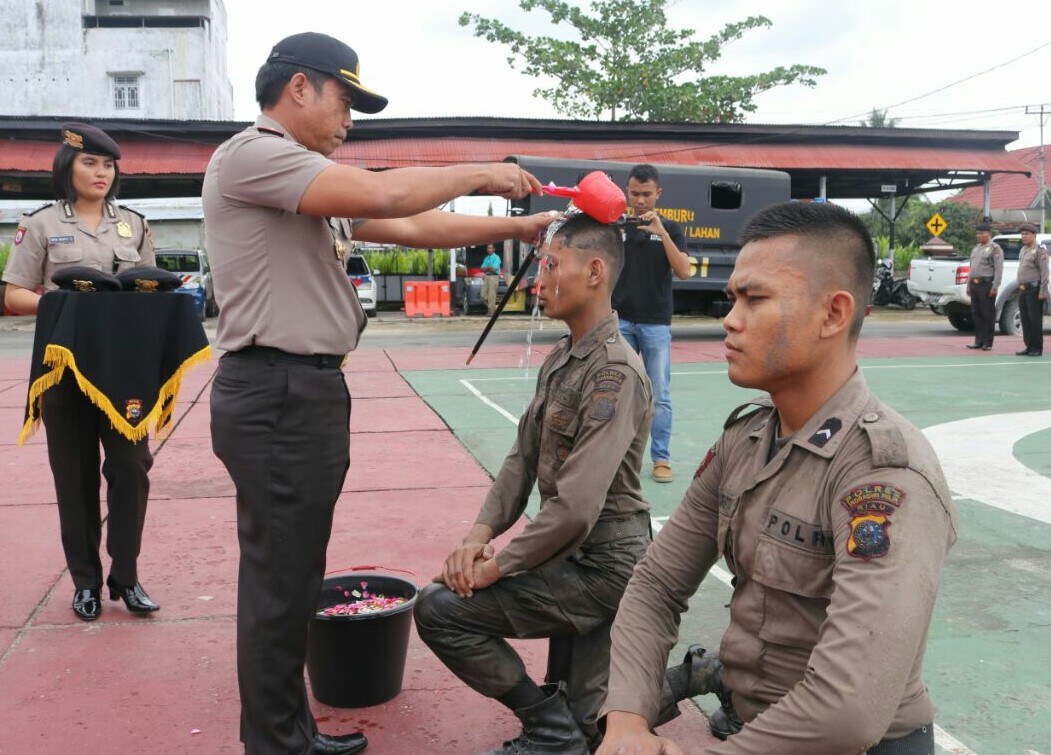 Puluhan Brigadir Remaja Polres Inhil Ikuti Pembaretan