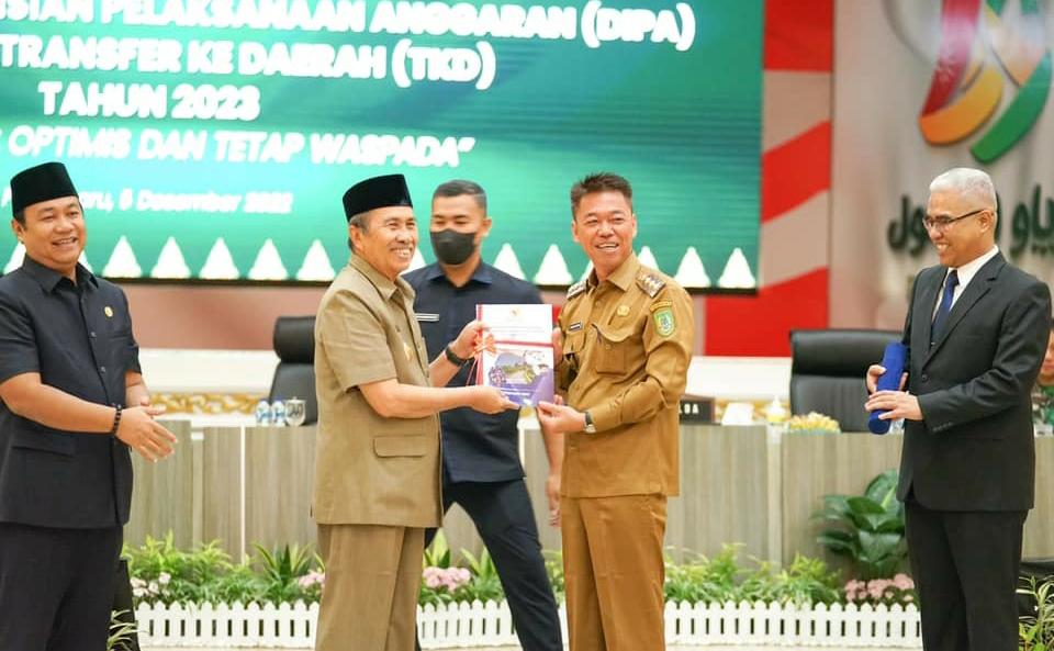 Naik Rp 923 Miliar, Ini Rincian DIPA 2023 Pemprov Riau dan 12 Kabupaten Kota