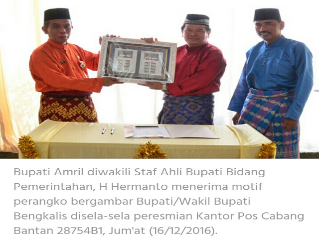 Ketiga di Indonesia, Bupati Resmikan Kantor Pos Cabang Bantan 28754B1
