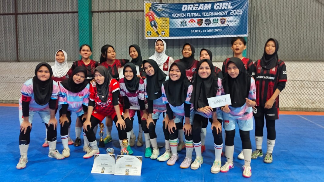 Ladies Teduh FC Juara Turnamen Futsal Dream Girl di Kandis