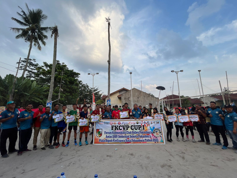 FKCVP Sukses Gelar Turnamen Voli Antar SMP di Pekanbaru