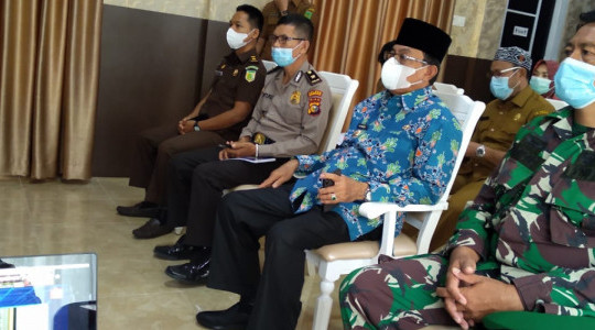 Bupati Inhil Ikuti Peringatan Hari Otonomi Daerah ke-XXV Secara Virtual