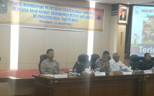 Gubri Tetapkan Status Siaga Darurat Bencana Asap