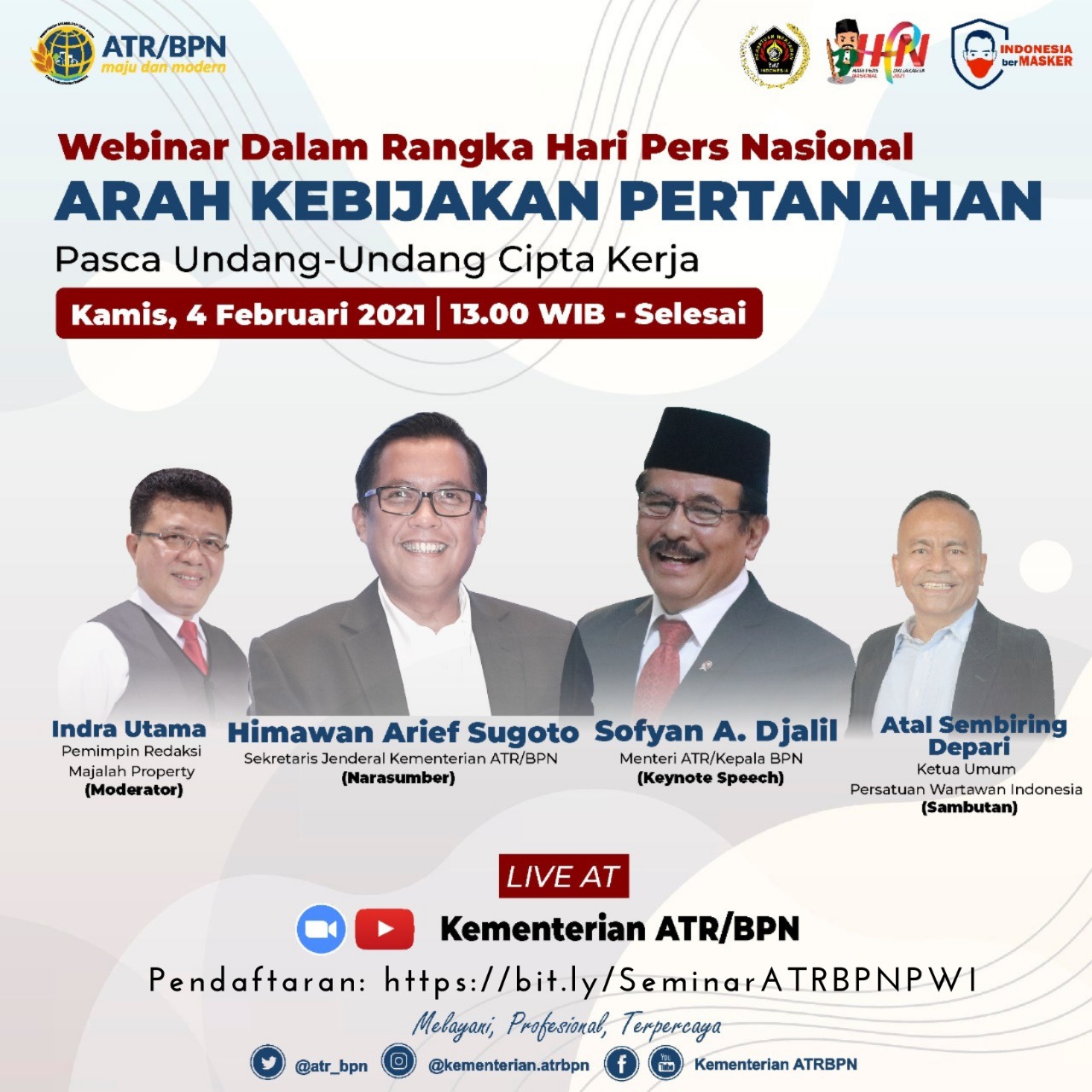 Kementerian ATR/BPN Sosialisasikan Arah Kebijakan Pertanahan Pasca Undang-Undang Cipta Kerja