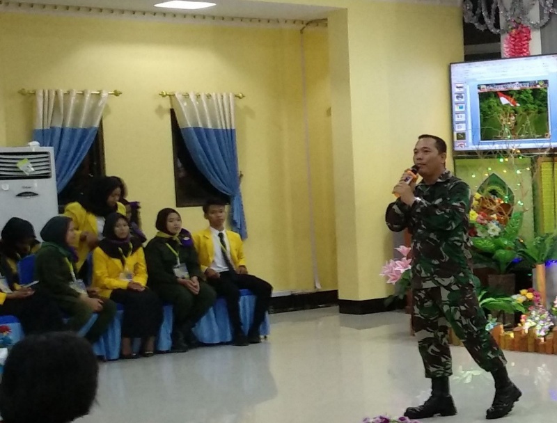 Pjs Danramil 01/Dumai jadi Narasumber 4 Pilar Kebangsaan di STIA Lancang Kuning
