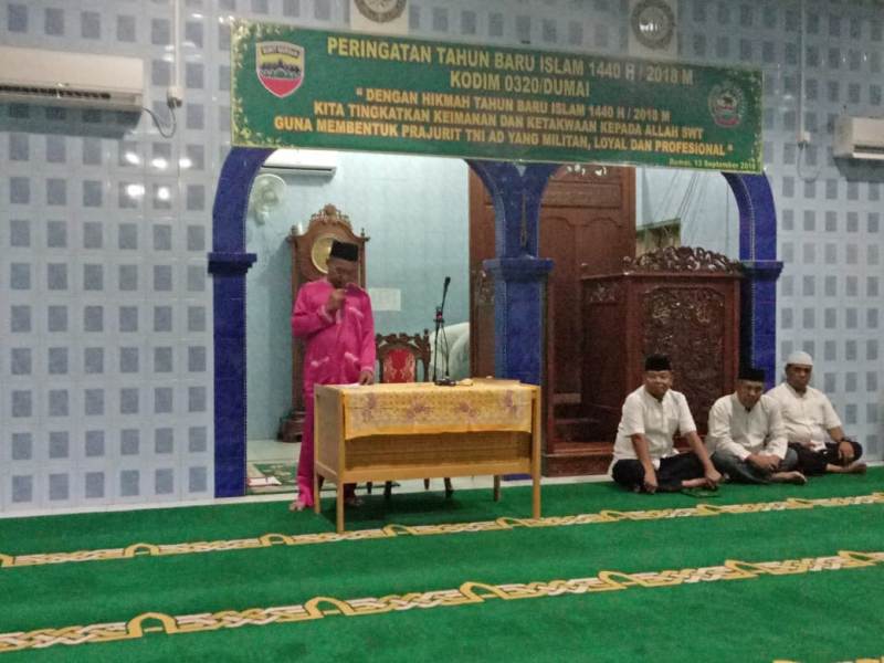 Kodim 0320/Dumai Peringati Tahun Baru Islam 1440 Hijriah